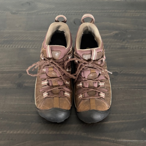 Keen Targhee II Low Waterproof Hiking Shoes Women’s 8.5 Brindle/Nostalgia Rose - Picture 2 of 9